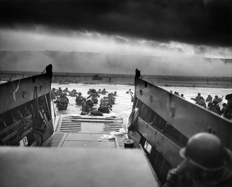 Landing Craft delivering Troops to Omaha Beach during D-Day, World War II